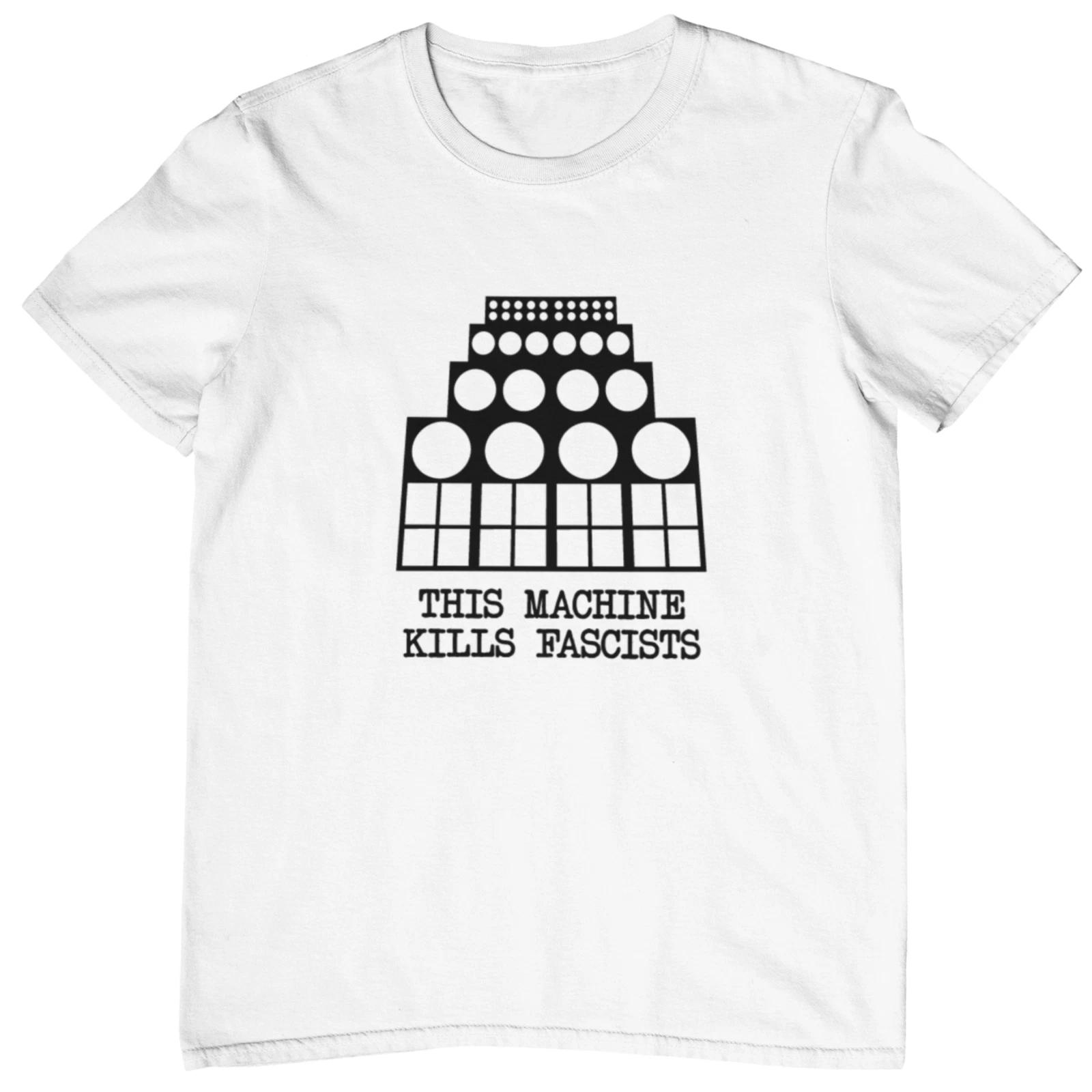 Sound System - This Machine Kills Fascists T-Shirt - Woody Guthrie rave anti dub S