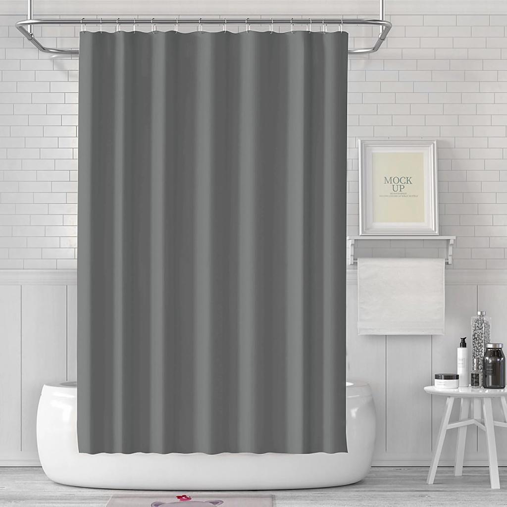 Leichter Duschvorhang-Einsatz mit Haken – 71x71 Zoll Plastik Wasserdichter Badezimmer-Einsatz für das Badezimmer