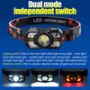 Led Rechargeable Headlamp Motion Sensor Waterproof Head Flashlights Torch For Outdoor Camping Fishing Head Lamp Search Light