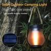 Flame Lights Camping Light USB Rechargeable Hanging Lantern Solar Powered Outdoor Lights  Camping