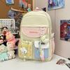 Nylon Student Backpack With Air Cushion Straps For School And College Use