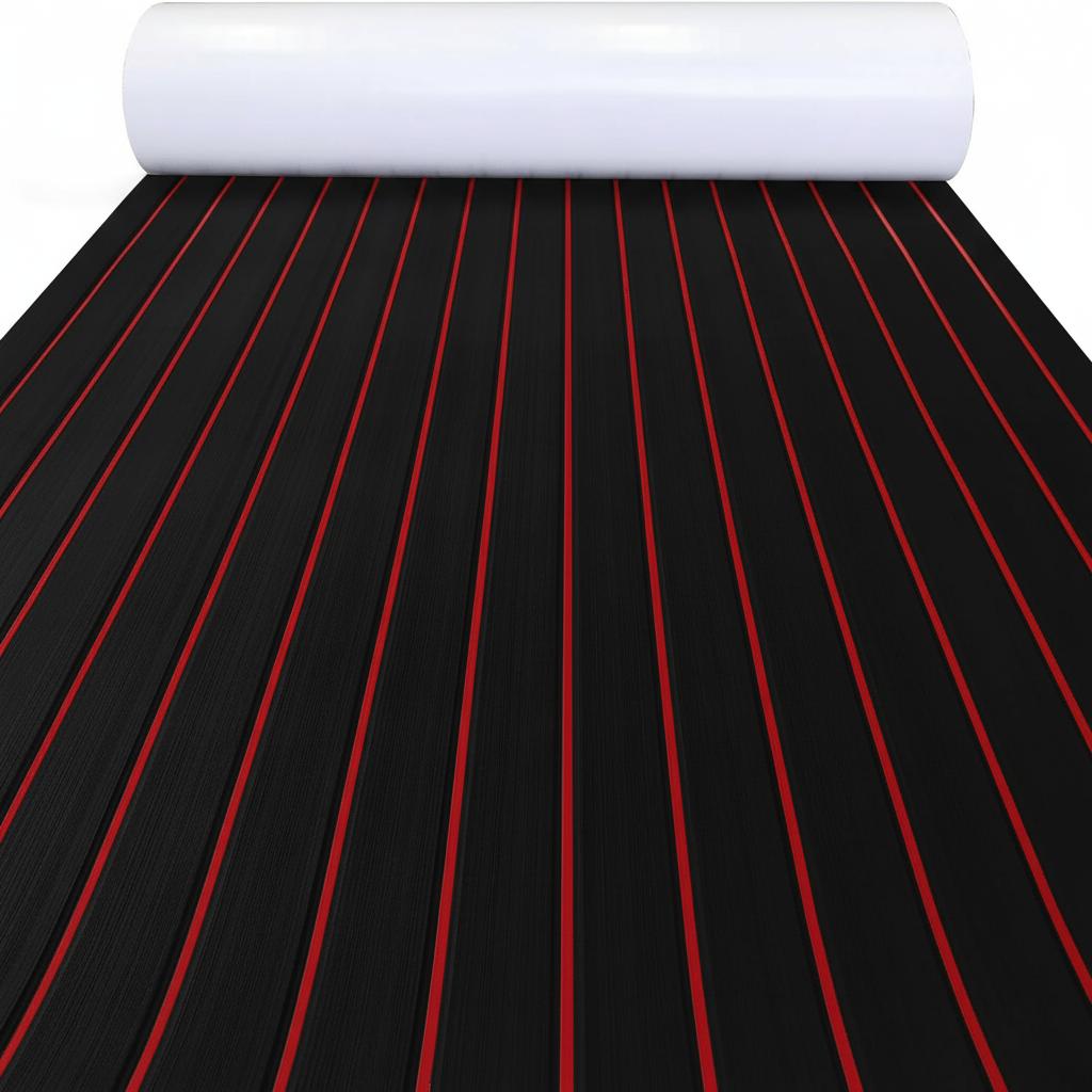 2400*300*5mm EVA Foam Boat Decking Sheet Mat Yacht Motorboat Anti Slip Vehicle Self-adhesive Marine Faux Teak Deck Flooring Pad
