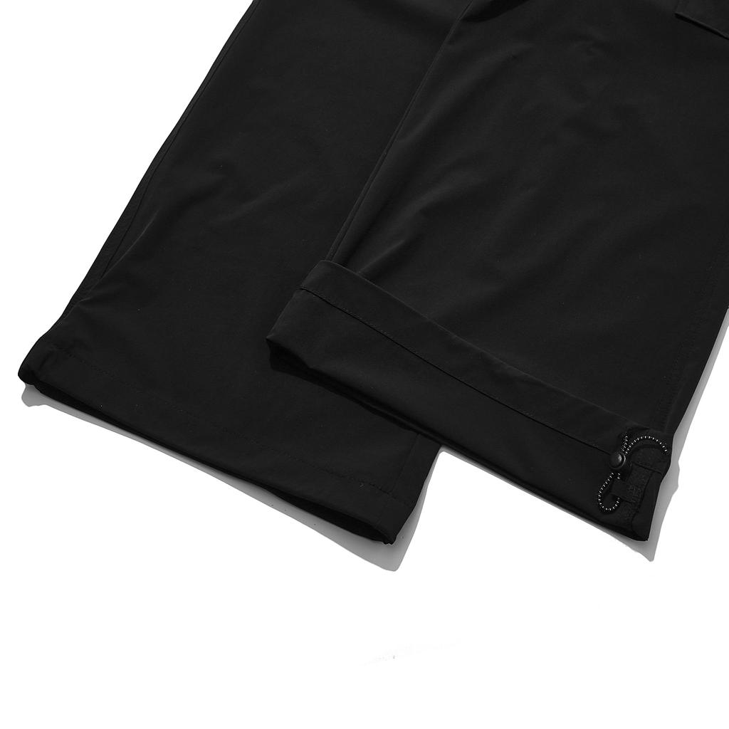 INTERCREW Women'S String Detail Semi-Wide Pants Black Ita2Pl56Abk