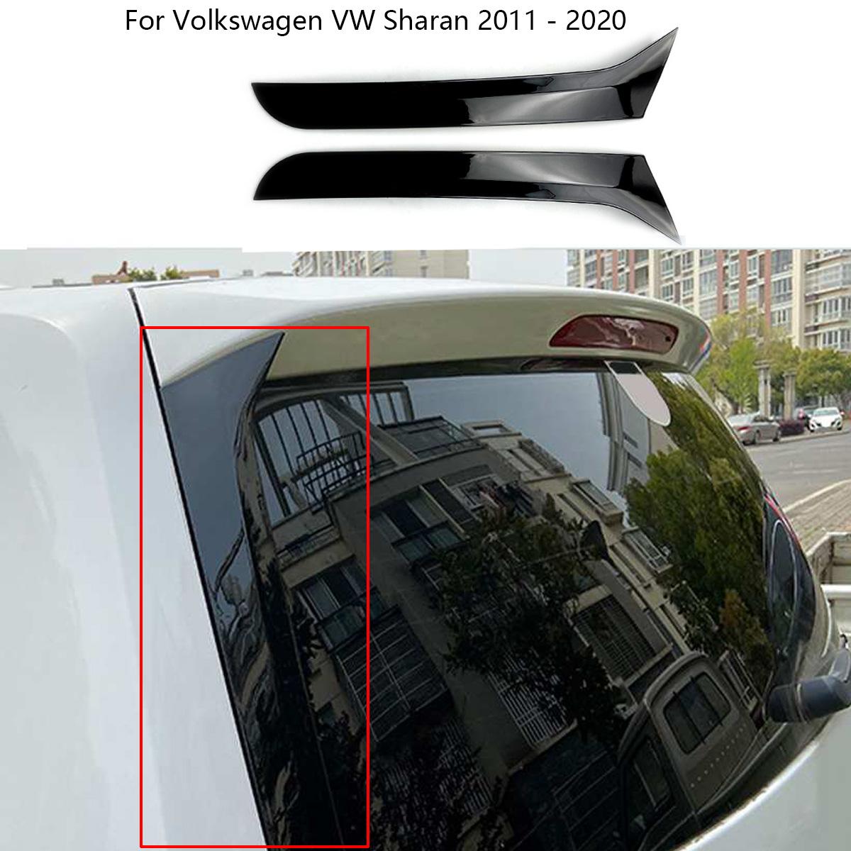 

2PCS Дефлектор заднього скла Splitter Cover Бічні Canards Wing Spoiler Sticker для Volkswagen VW Sharan 2011 - Автомобільні аксесуари