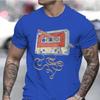 Unisexs Vintage Cassette Tape With Pencil Tshirt Shirts For Guys Funny Graphic Tees Birthday Clothes Fashion Casual Unisexs Tees
