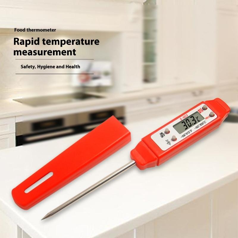 Convenient Water Temperature Meter Lightweight 50g Solid Design Mini Digital Temperature Sensors Kitchen Camping Essential