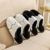 Cotton slippers women spring and autumn home indoor non-slip home winter warm winter couple plush men