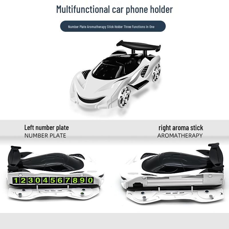 Multi-Functional Car Phone Holder with Aroma Diffuser & Temporary Parking Feature