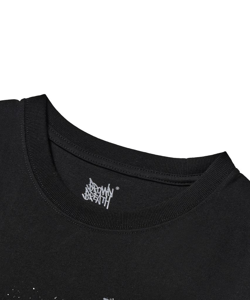 BROWNBREATH Broken Tag Tee - Black