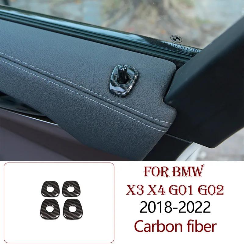 ABS Carbon Fiber For BMW X3 X4 G01 G02 2018-2025 Interior Kit Dashboard Console Gear Shift Panel Decoration Cover Trim Sticker