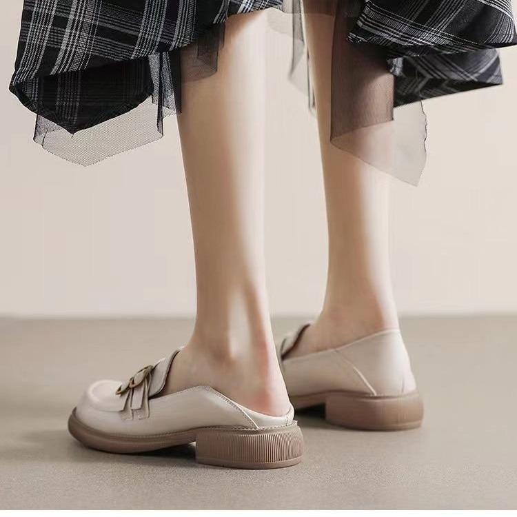 Kadınlar için Günlük Platform Loafer'lar Slip-On Tıknaz Topuk Penny Loafer'lar Kadın Rahat Makosen Ayakkabılar İş İş Ayakkabıları Yuvarlak Uçlu Şık Ayakkabılar