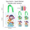 5pcs Graffiti Bag with Marker Children Drawing Toys Puzzle Parent-child Interaction Color Cognition Preschool Activity Props TMZ