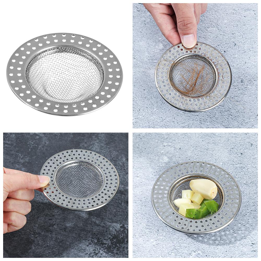 Upgrade Kitchen Sewer Floor Drain Hair Clean Up Waste Catcher Sink Strainer Drain Filter Mesh Trap