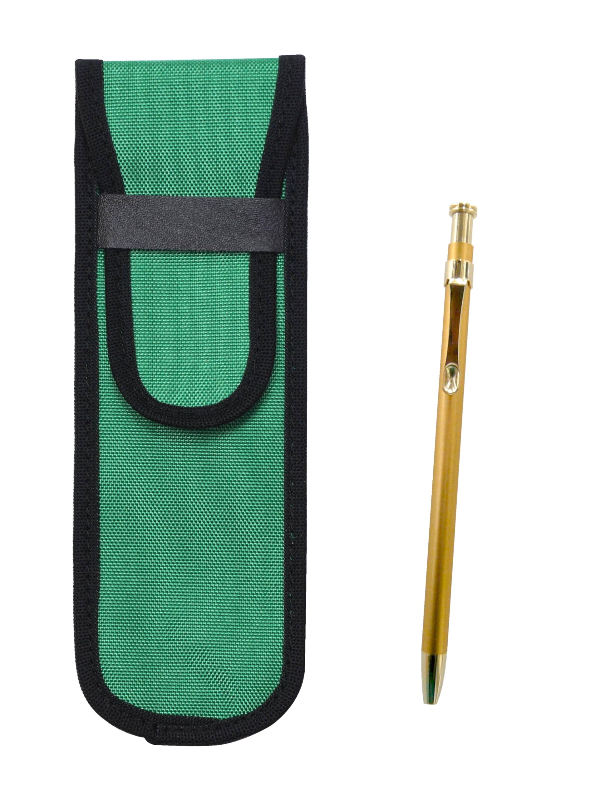 

2 Pack Cloth Pencil Case Green Slim 60 Ballpoint Pen Gold Set NK02G-SV60KBP-2