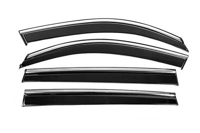 Wind Deflectors with Chrome Niken Luxury (4 Things) for Skoda Kodiaq 2016-2023
