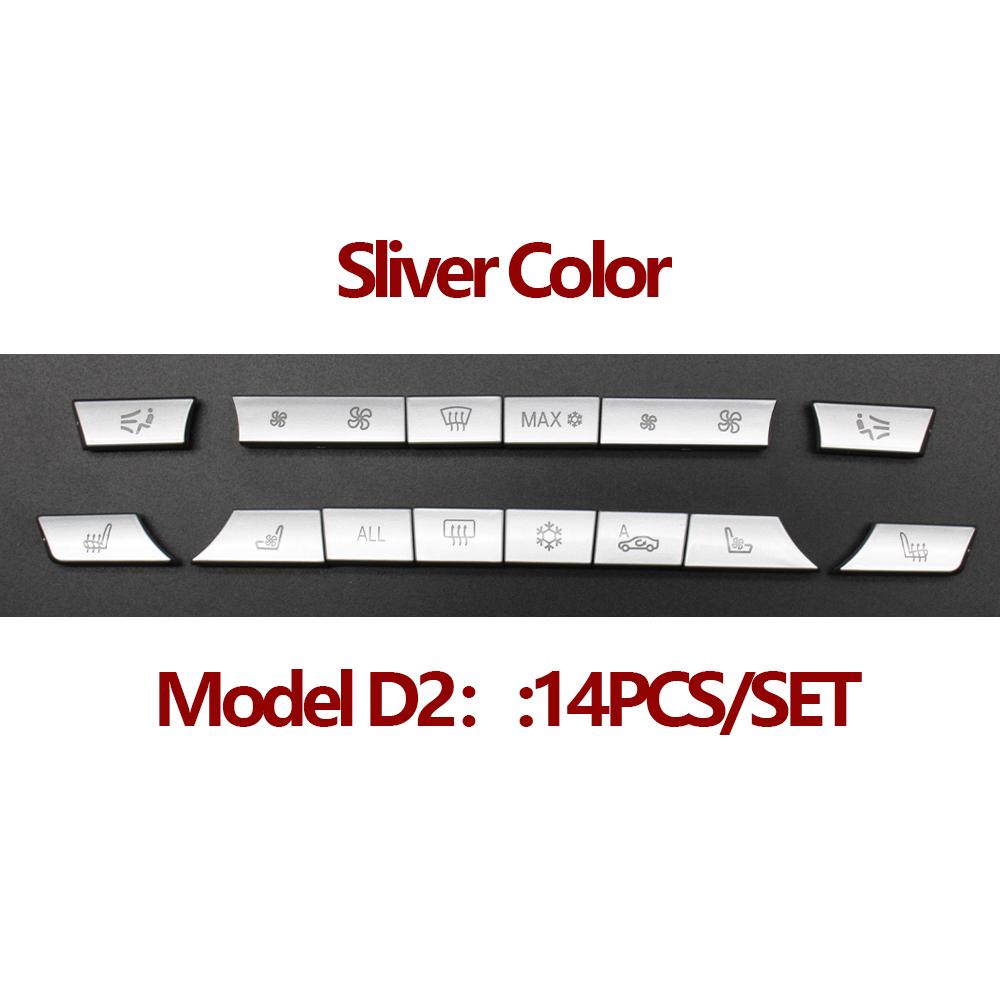 Sliver Color Dashboard Air Conditioning Temperature Control Ac Buttons Caps For BMW 5 6 7 Series F10 F01 F02 520 530