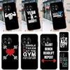 Bodybuilding Gym Fitness Quotes For OnePlus Nord 2T CE 2 3 Lite N10 N20 N30 N100 N200 8T 9R 10T 10R 11 8 9 10 Pro Case