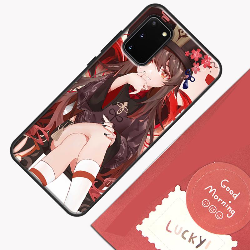 Hu Tao Genshin Impact Phone Case For Samsung Galaxy S26 S25 Ultra S20 S21 S22 S23 S24 S10 Plus S25 FE Cover Shell