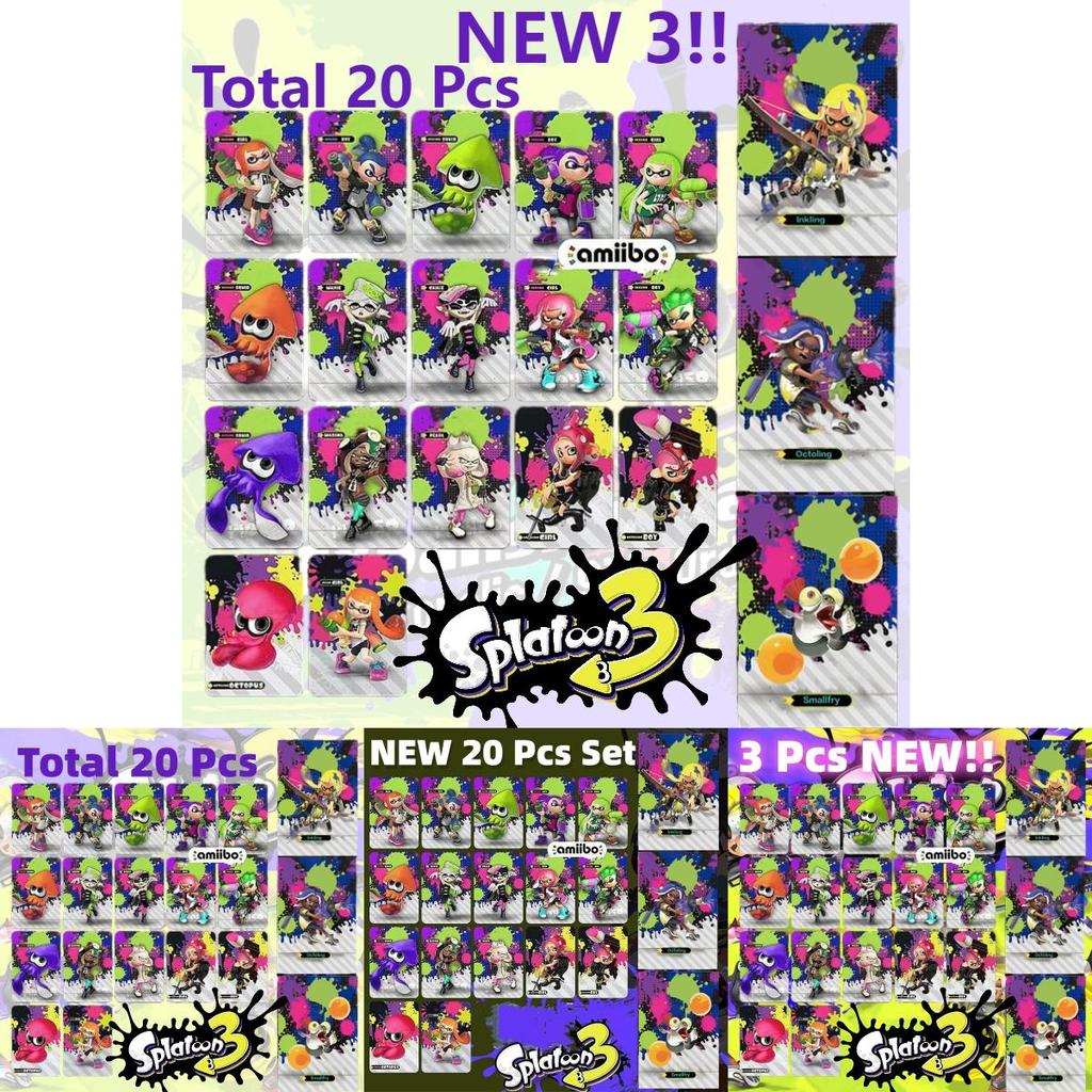 Splatoon3 Jet Warrior Amiibo Card Set For Nintendo Switch Limited Edition Clothing Cards Included