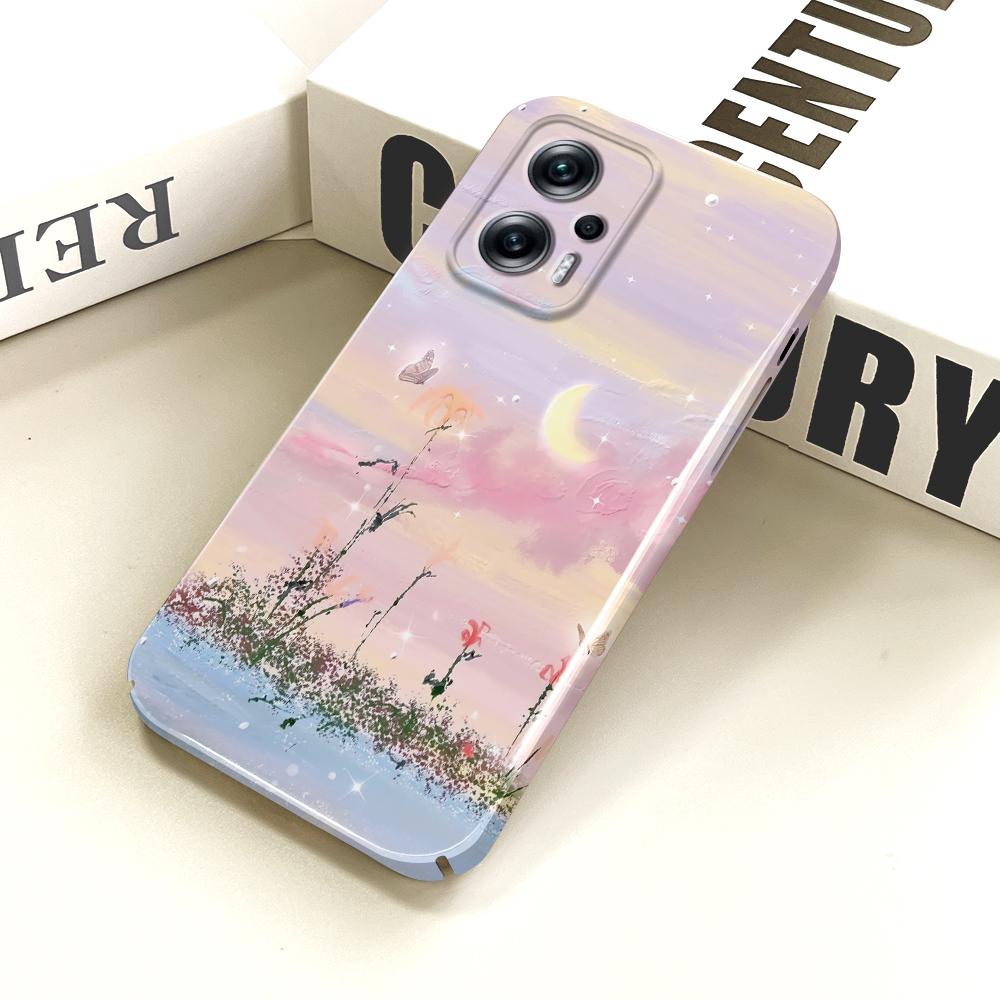 All-inclusive Film Phone Case Cartoon Pattern Design Hard Shell Full Cover Camera Shockproof Protection Case