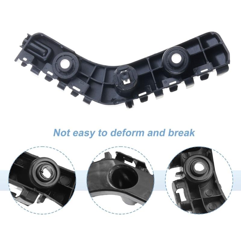 1 Pair Black Plastic Car Front Left & Right Bumper Bracket 55079229AD 55079228AD for 2011-2013