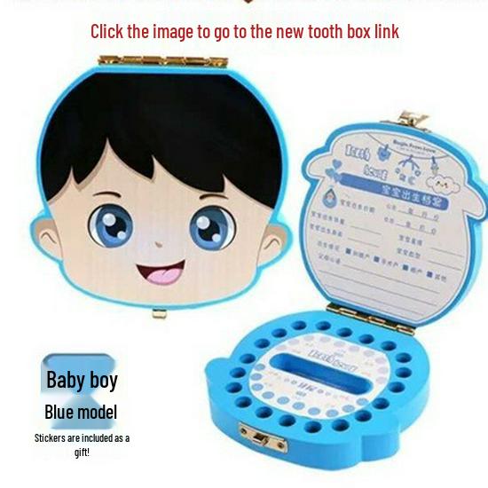 Children's Wooden Keepsake Box for Baby Teeth, Hair, and Umbilical Cord