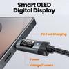 240W USB C Cable Fast Speed Data Transfer LED Display and PD3.1 Power Delivery Capability for Multiple Electronics