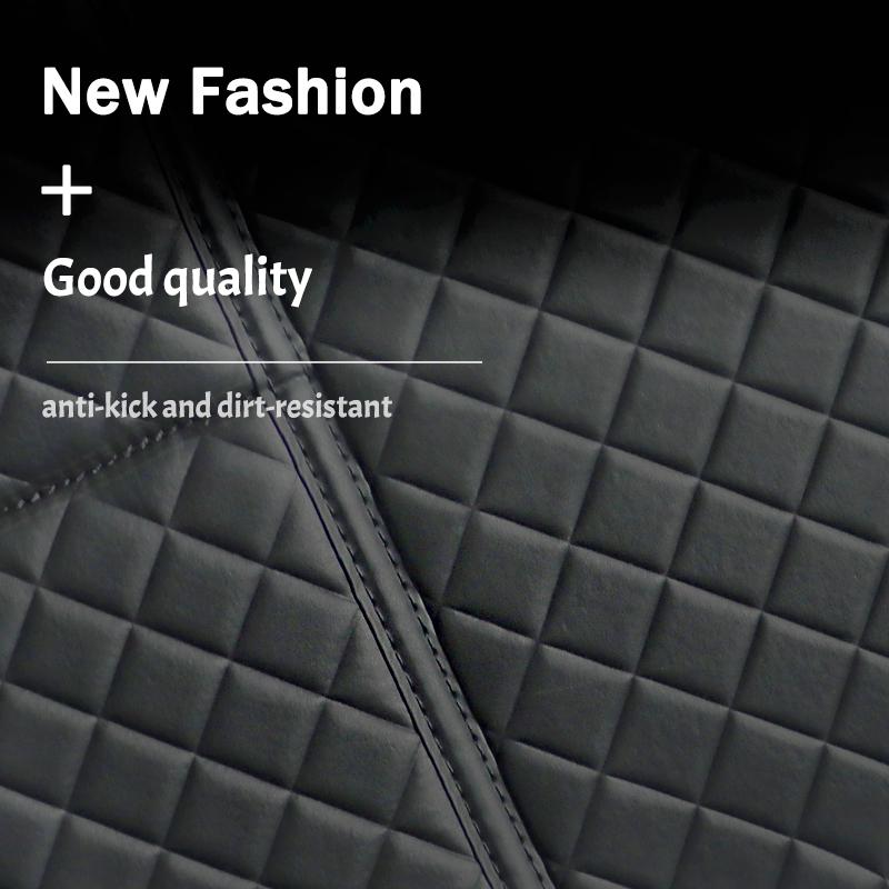 New Car Anti Kicks Pad With Organizer Pocket Leather Universal Seat Back PU Leather Protector Cover Backseat Child Kick Mats