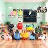 New Little Meow Meow Blind Box Desktop Ornament: Cute Cat Figurine, Trendy Toy Gift for Classmates and Friends