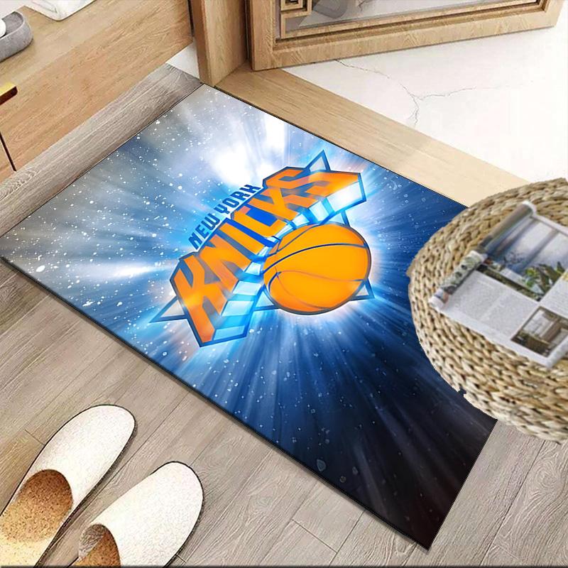 Tappeto con Logo Knicks, Tappeti da Cucina, Tappetino Yoga, Tappetini Antiscivolo, Tappeto per Bagno, Soggiorno camera da letto, Tappeti da Campeggio Regalo di Natale