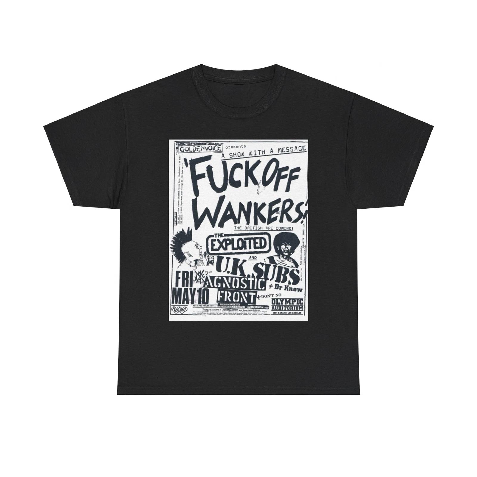 Exploited Vintage Punk Rock Flyer Unisex Heavy Cotton Tee XL