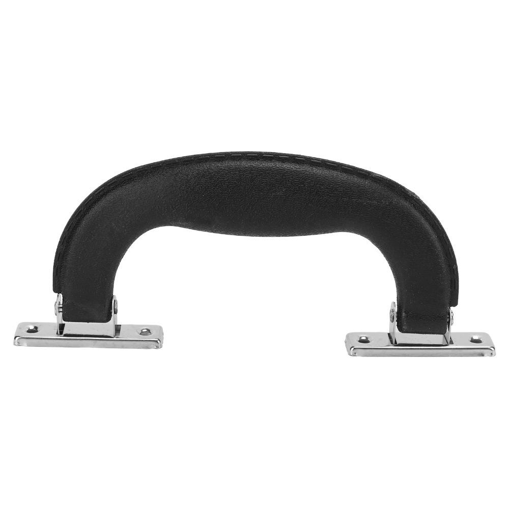 

Vintage Suitcase Handle Brownish Black Plastic Luggage Handles Sturdy Durable Imitation Leather Trunk Pull Handle чёрный