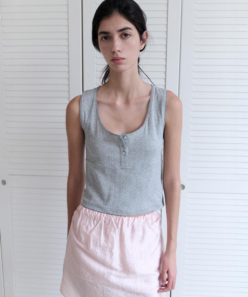 ANDNEEDS Lazy Punching Sleeveless (Melange Gray)