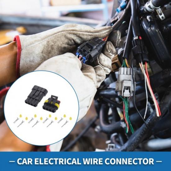 

4 Pin Electrical Wire Connector Plug Kits Waterproof for Car 1set 15 Series