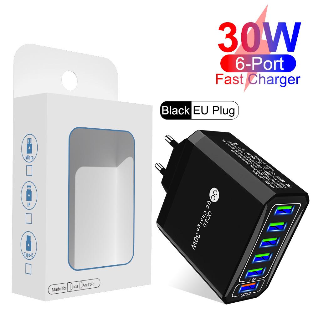 PD65W GaN Dual-Port Fast Charger for Computers and Tablets - European Standard Adapter