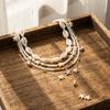 Boho Multilayer Rice Beaded Acrylic Shell Resin Starfish Turtle Pendant Necklace For Women Men Summer Beach Party Choker Jewelry