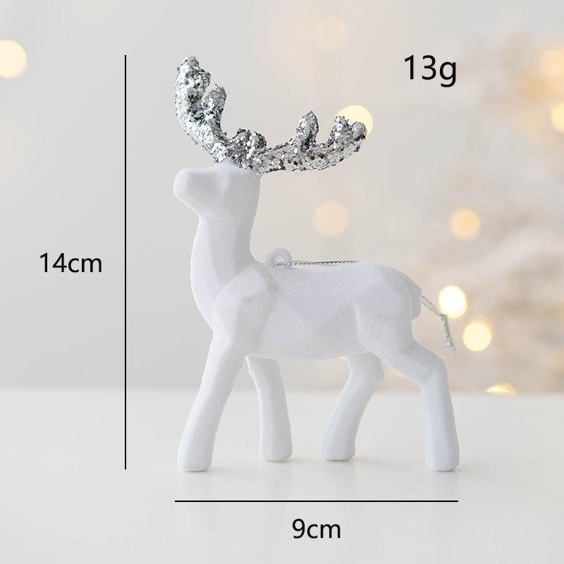2025 New Year Christmas Ornaments DIY Gift Christmas Tree Elk Pendant Hanging Decorations for Home Christmas Kids Gifts natale