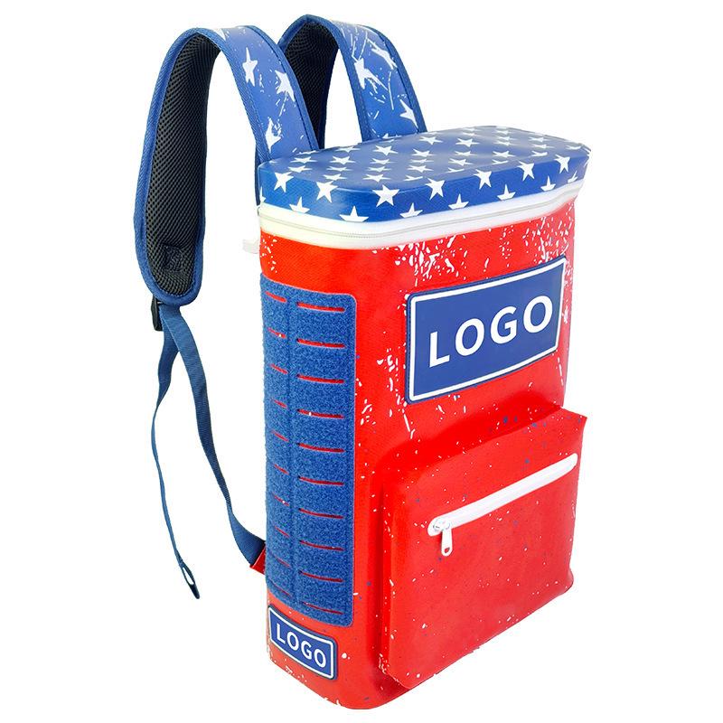 Водонепроницаемый утепленный туристический рюкзак-холодильник Большая емкость портативная сумка-холодильник для пикника на природе 25L красный 9370₽