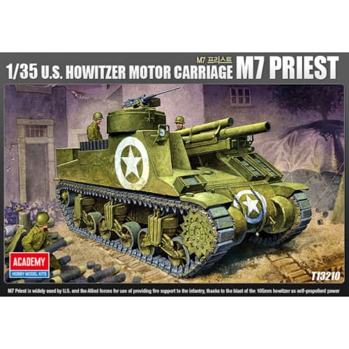 Academy 1/35 US Army Self-Propelled Howitzer M7 Priest Plastic Model