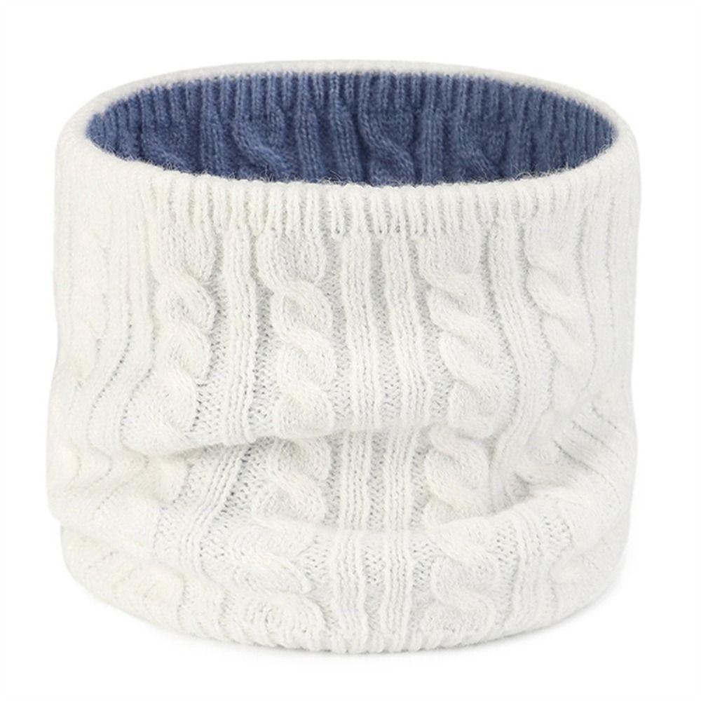 Thick Knitted Neck Gaiter Keep Warm Half Face Mask Fashion Cold-proof Collar  Winter