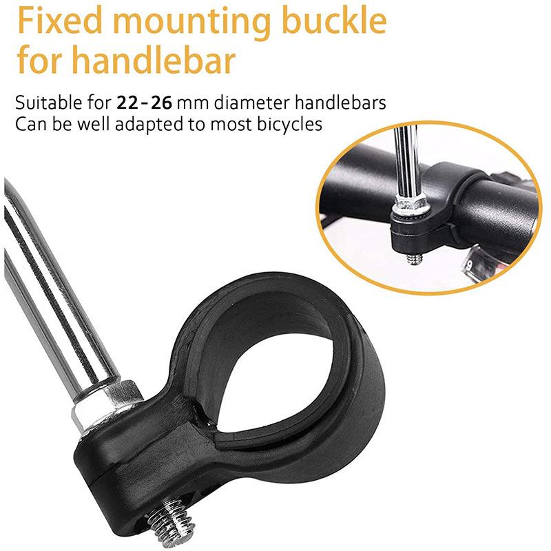 Flat Reflective Rearview Mirror for Bicycles - Safety Equipment for Mountain Bikes and Electric Vehicles