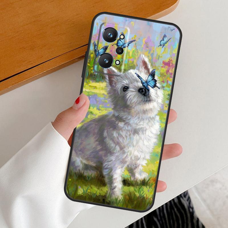 West Highland Terrier Westie For Realme C53 C51 C55 C67 C30 C31 C33 C35 C21Y C25s GT5 9 10 11 12 Pro Plus GT Neo 6 Case