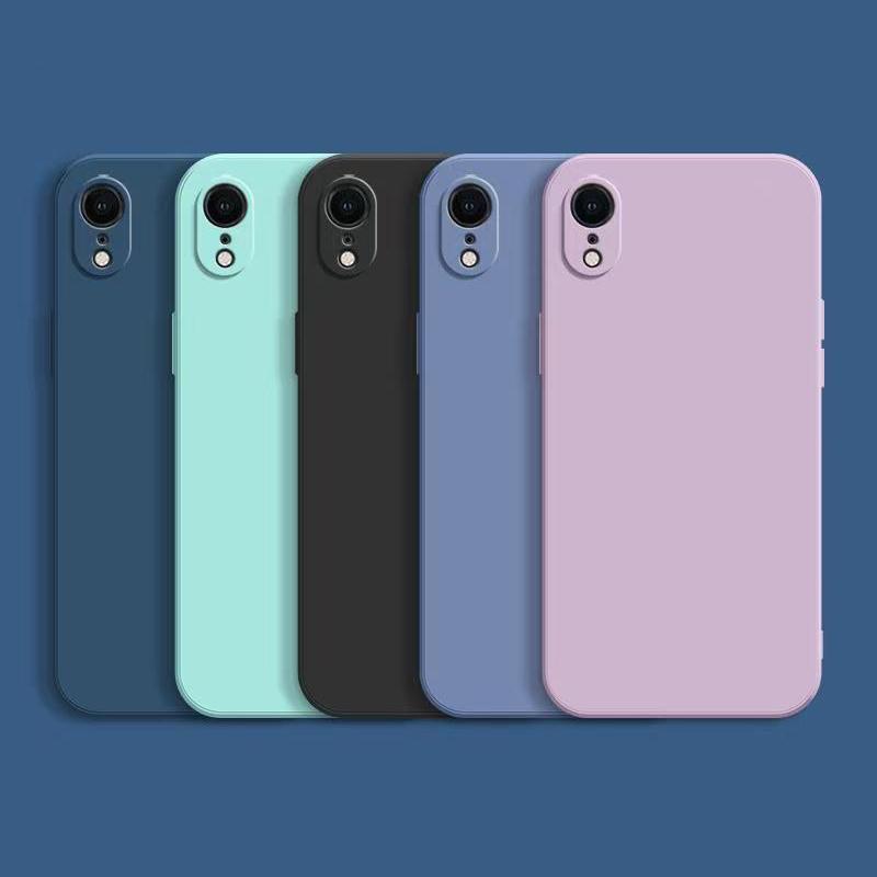 Square Liquid Silicone Case For iPhone XR Case For iPhone XS Max Cover iphone X R XS Max Camera Protective Phone Cover