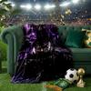 Black Panther Flight Throws Blanket Flannel Blankets Plush for Couch Bed Gifts for Men Women Travel picnic blanket Christmas fan gifts