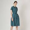 Belted Solid Dress B4m3o673