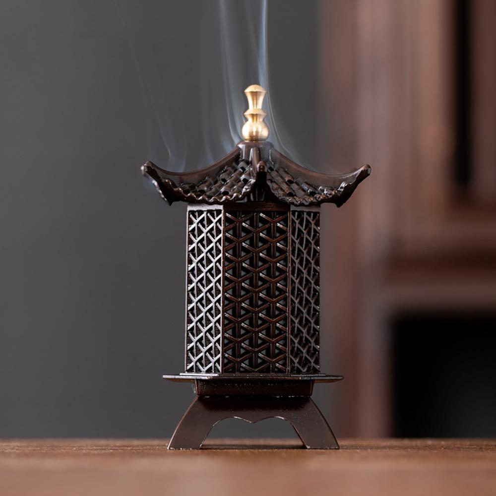 Creative Chinese Style Incense Burner Zinc Alloy Vertical Incense Holder Good Symbolism Accessories Incense Burning Gifts