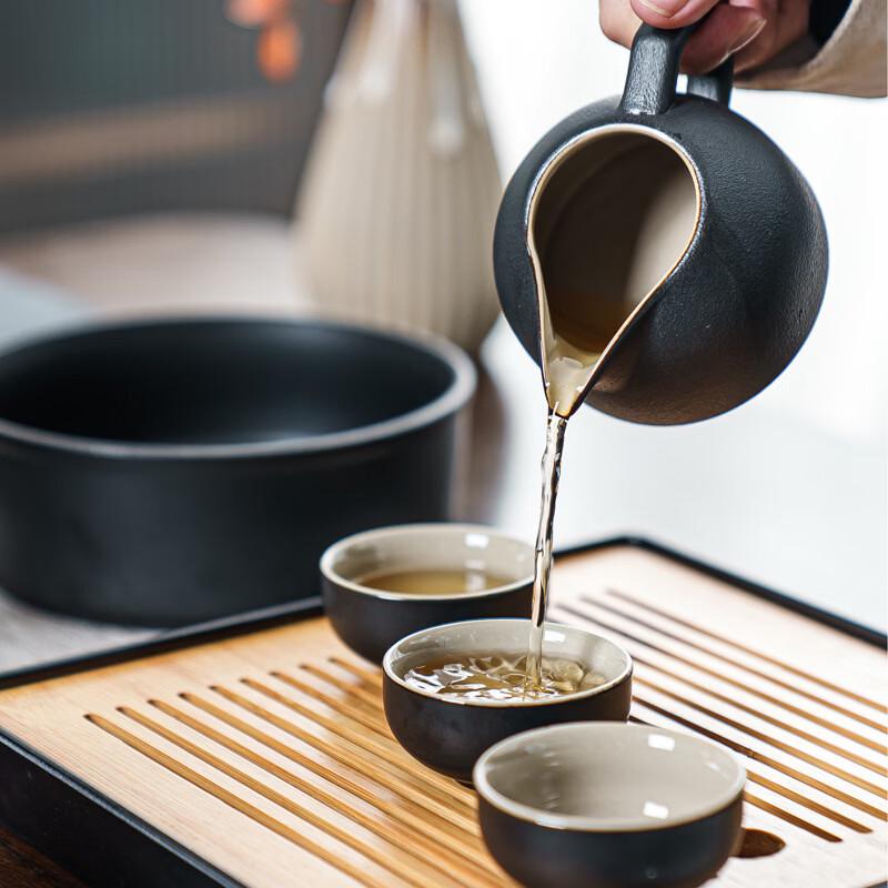 Handun Black Pottery Kung Fu Tea Set