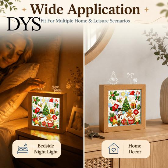 Акриловые пазлы с точной резкой, DIY-пазл, светодиодный ночник, рождественская городская лампа-пазл, ручная прикроватная лампа для взрослых, собранный декоративный светильник для спальни