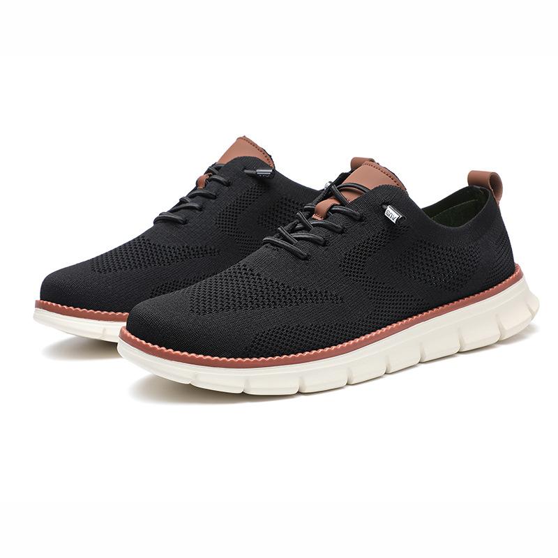 Men's Shoes Breathable Sneakers Flying Woven Noodles Men's Large Size 48 Running Trendy Shoes