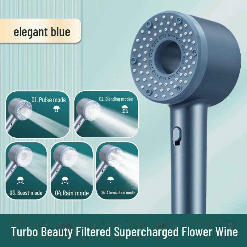 Hochdruck-Turbo-Duschkopf-Set mit großem Wasserausstoß
